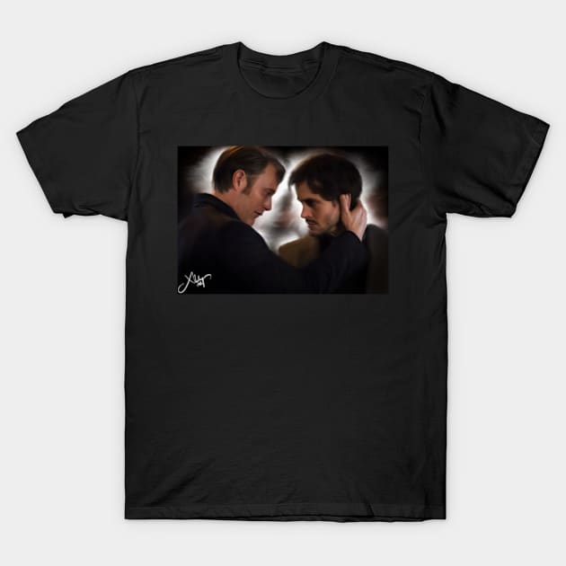 Hannibal and Will T-Shirt by Xbalanque